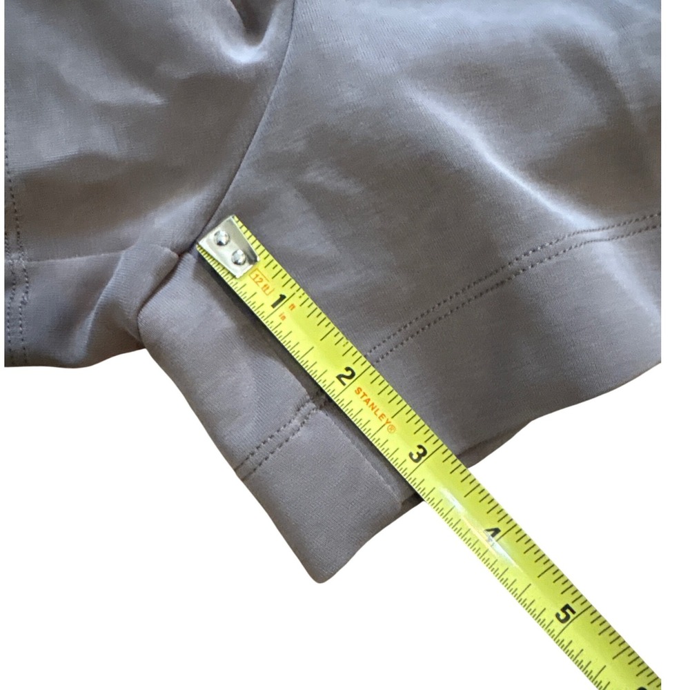 A New Day Womens High-Rise Gray/Taupe Elastic Waist Shorts Side Pockets Small - Picture 3 of 8
